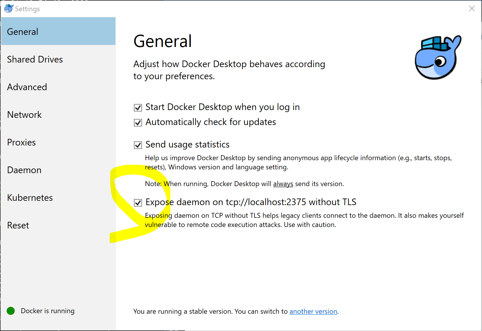 Wsl の Docker Linux から Docker For Windows を利用できるようにする手順 Oki2a24